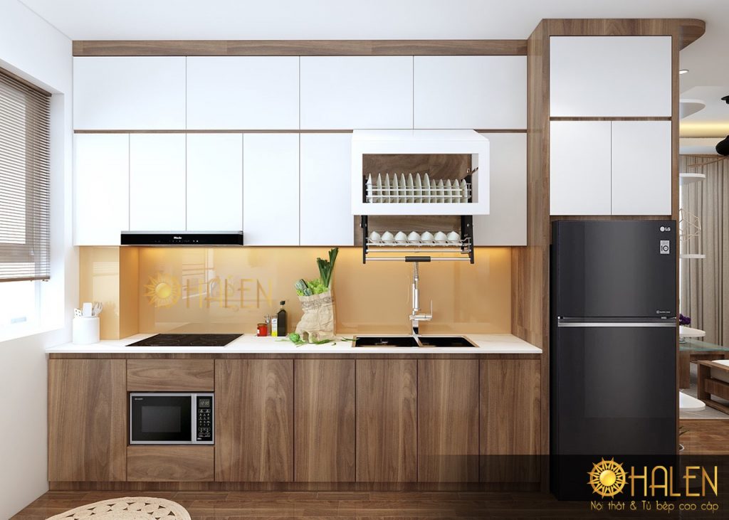 Mẫu thiết kế tủ bếp Melamine ăn khách nhất 2021 tại OHALEN