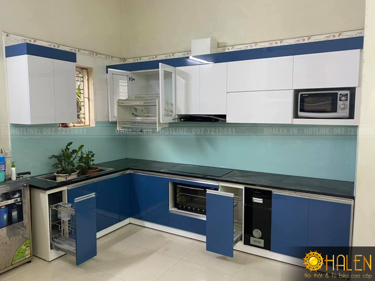 Đóng tủ bếp tại Mai Dịch, Cầu Giấy, Hà Nội OHALEN thiết kế và thi công