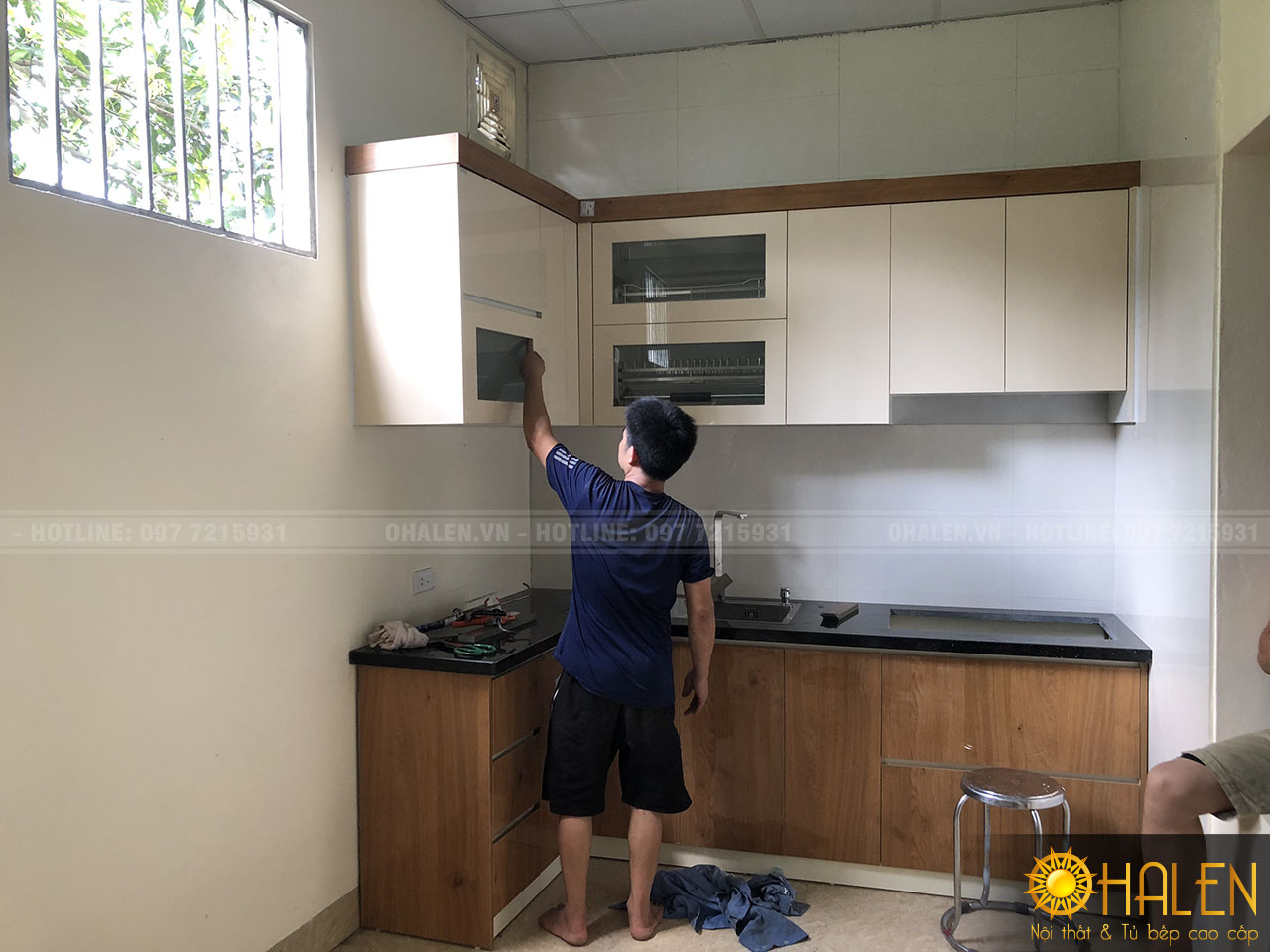 OHALEN thi công đóng tủ bếp tại Sơn Tây, Hà nội