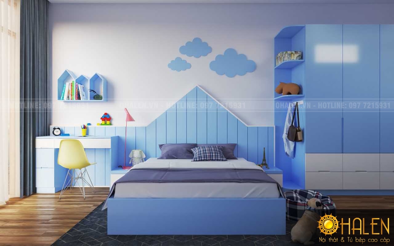 thiết kế nội thất phòng ngủ cho trẻ em