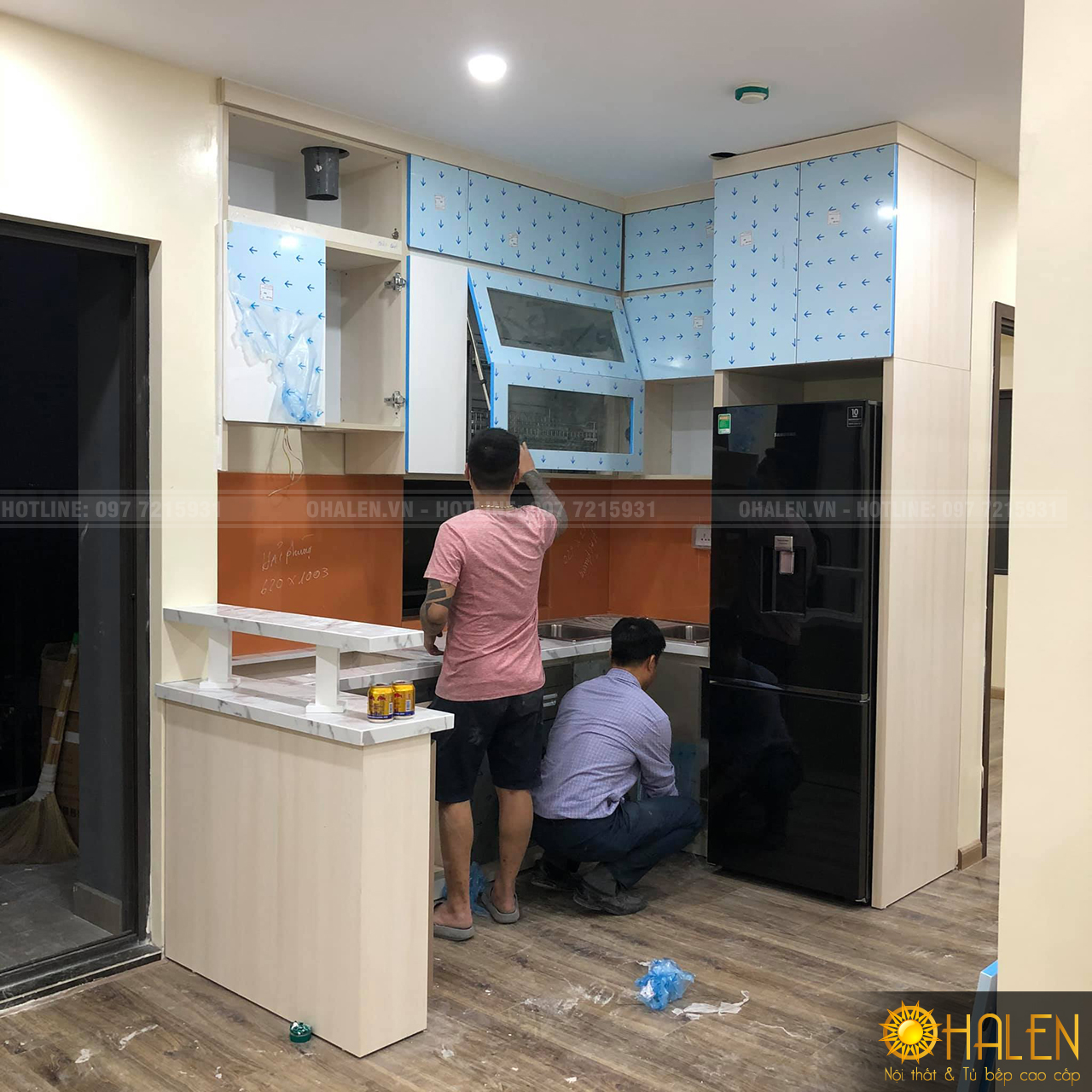 OHALEN thi công đóng tủ bếp tại Hoàng Liệt, Hoàng Mai,Hà Nội