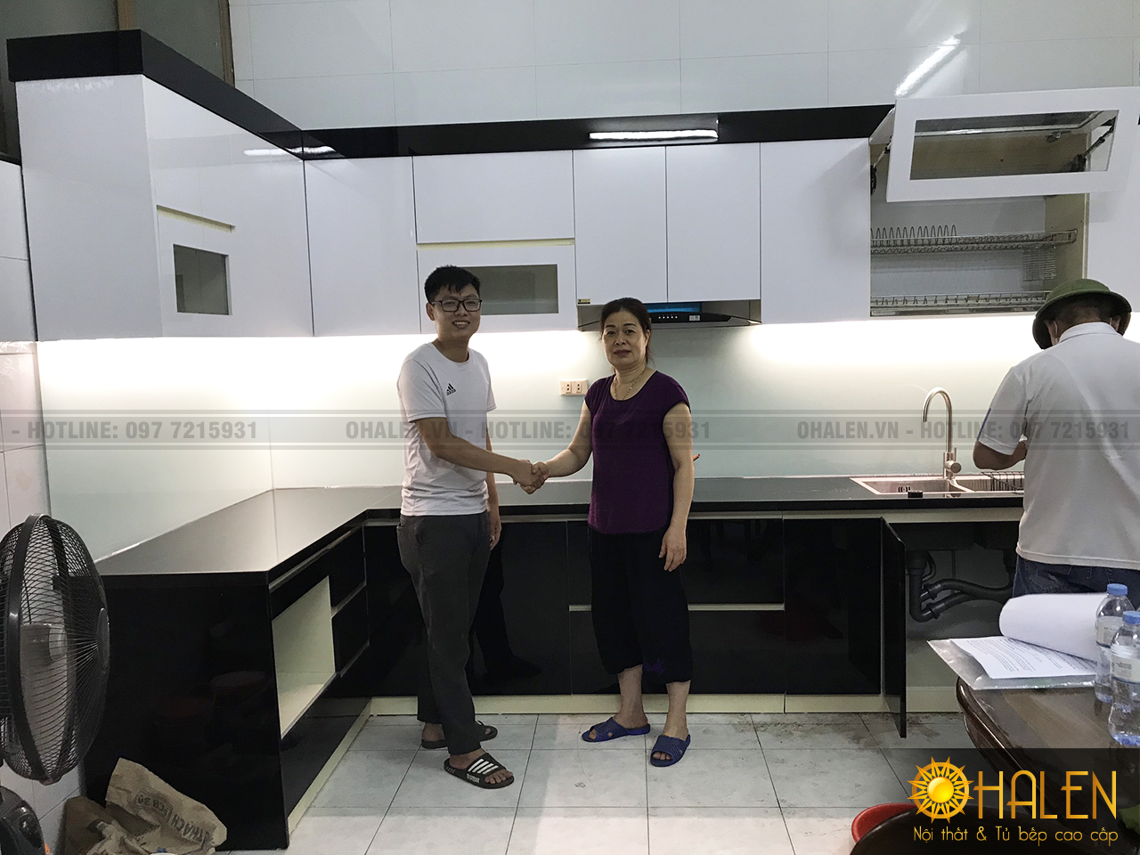 Nội thất OHALEN bàn giao cho khách hàng công trình tủ bếp tại Gia Lâm - Hà Nội